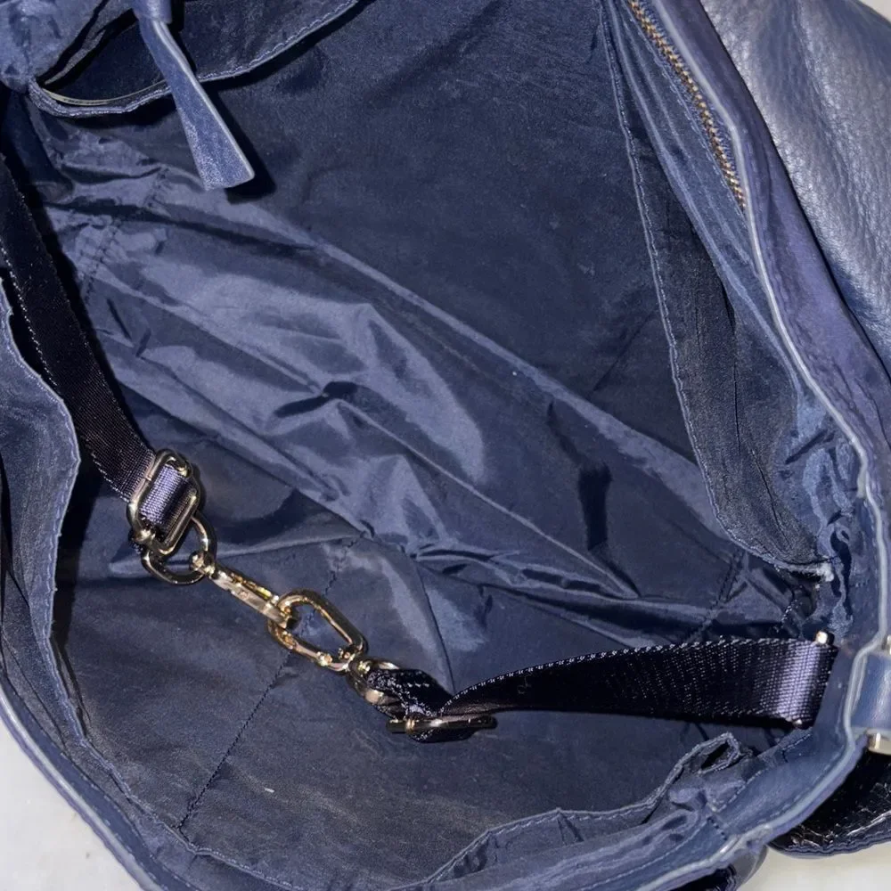 Tory Burch Crossbody Thea Nylon & Leather Weekender Diaper Baby Messenger Bag - Picture 15 of 16